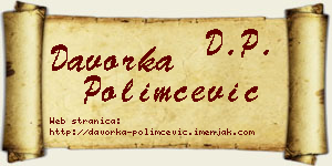 Davorka Polimčević vizit kartica